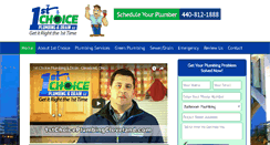 Desktop Screenshot of 1stchoiceplumbingcleveland.com